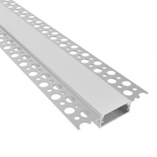 7113 DL alu LED profil PLASTER XXL siv s pokrovom mat 29mm