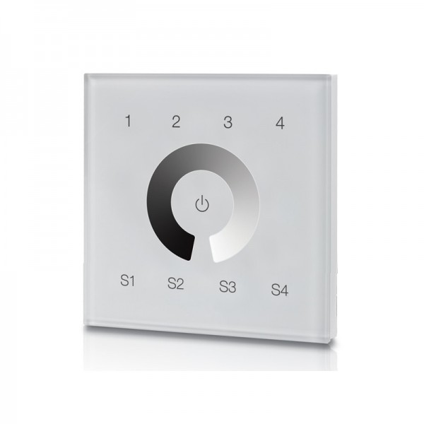 Daljinski upravljalnik stenski - SR-ZG9001T4-DIM-EU-W DIMM 4 kanalni EU bel ZigBee