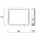 Reflektor LED Start Flood Flat 45W 5000lm 4000K črn