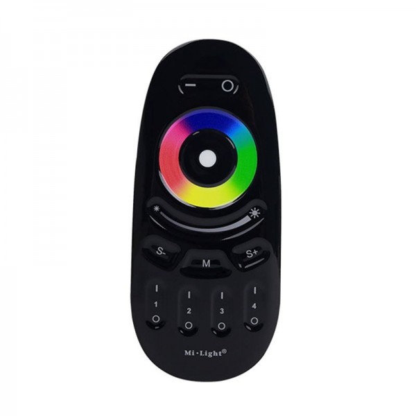 LED daljinski upravljalnik RGBW F096 4 cone Touch črn
