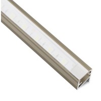 1416 DL kotni alu LED profil TRILINE MINI rjav brez pokrova