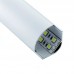 3030 LP kotni alu LED profil siv brez pokrova