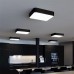 Stropna svetilka LED TOTEM KVADRATNA 48W 5580lm 4000K 500mm ČRNA