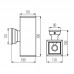 Svetilka za fasade LED-Ready LART EL-260-GR 2xE27 IP54 antracit
