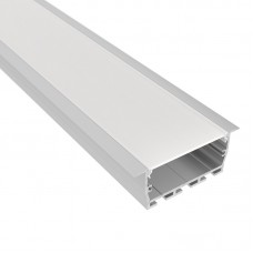 5923 DL vgradni alu LED profil FOBOS XL siv s pokrovom
