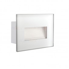 Svetilka stenska vgradna LED GLASI P WW-W 3W 130lm 3000K IP44 220-240V bela