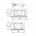 Svetilka stenska vgradna LED GLASI P NW-W 3W 140lm 4000K IP44 220-240V bela