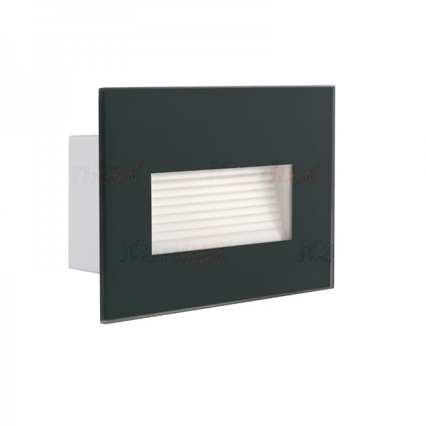 Svetilka stenska vgradna LED GLASI P NW-GR 3W 130lm 4000K IP44 220-240V antracit