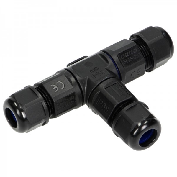 Spojka kabelska linijska tip T OR-AE-13602 3x4 6-12mm IP68 črna