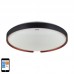 Svetilka stropna LED 48W 5280lm 3000-6400K CCT dim ESPERANTO C 490mm IP44 črna WiFi