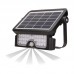 LED solarni reflektor senzorski LUX 5W 500lm 4000K ČRN
