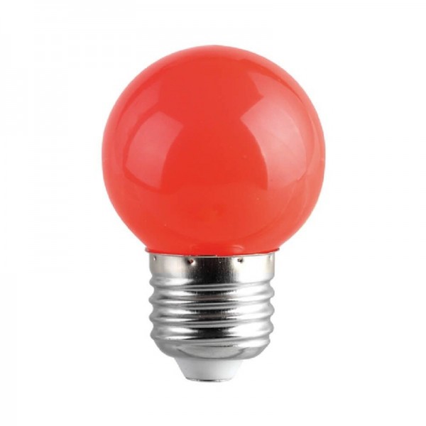 Led žarnica G45 1W E27 rdeča