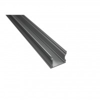 1715 LP alu LED profil siv brez pokrova