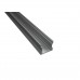 1715 LP alu LED profil siv brez pokrova