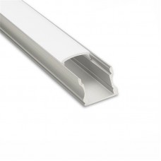 1715 LP alu LED profil siv brez pokrova