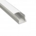 1715 LP alu LED profil siv brez pokrova