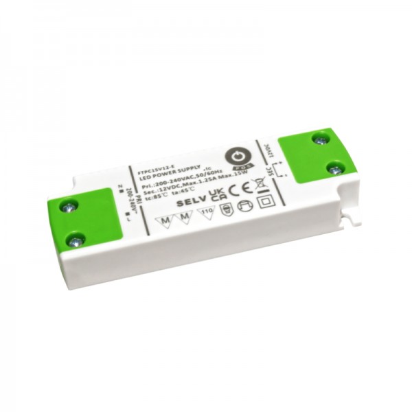 LED napajalnik CV 12V 15W FTPC SPONKE IP20