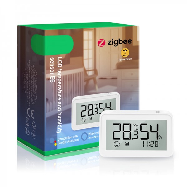 Smart Sensor vlage in temperature LCD E6 ZigBee