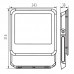 Reflektor LED IQ-LED FL 90W 10800lm 4000K IP65 črn