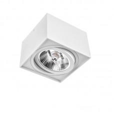 Svetilka stropna LED ready CHLOE AR111 GU10 IP20 kvadratna gibljiva bela