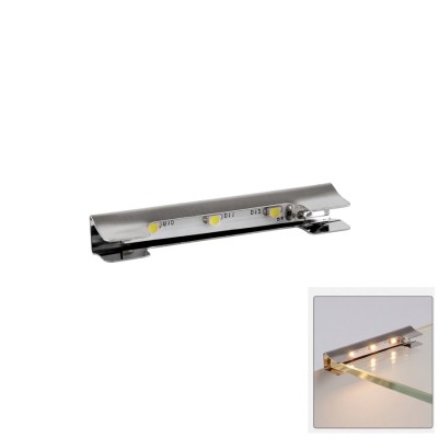 LED svetilka za stekleno polico METAL CLIP 0,25W 3000K, mini konektor - DLP