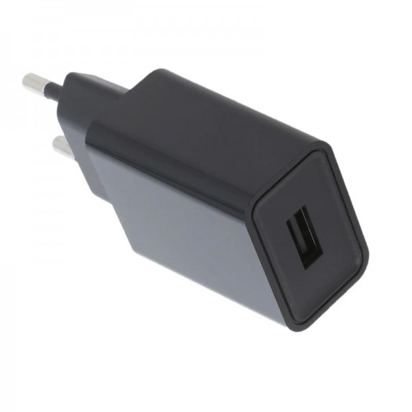 Adapter - usmernik 1xUSB 5V 5W 1A brez kabla črn