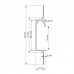 9014 DL alu LED profil DEOLINE C PLASTER 2m, ALU brez pokrova
