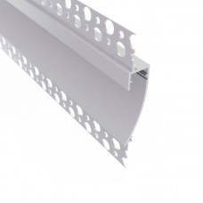9014 DL alu LED profil DEOLINE J PLASTER 2m, ALU brez pokrova