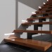 9014 DL alu LED profil DEOLINE J PLASTER 3m, ALU brez pokrova
