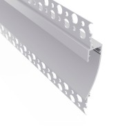 9014 DL alu LED profil DEOLINE J PLASTER 3m, ALU brez pokrova
