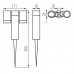 Svetilka talna LED 2xGU10 USTI SP 2X7 GR siva IP54