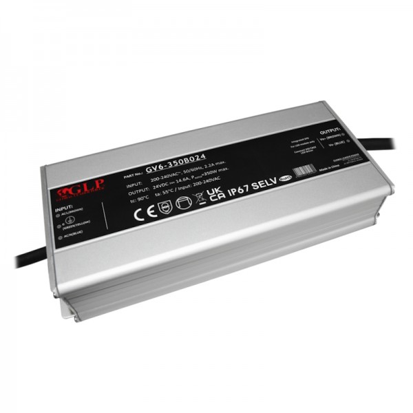 LED napajalnik CV 24V 350W GV6 IP67 PFC