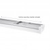 Svetilka LED linijska/viseča 40W 4600lm 4000K LIMEA PRISMATICA bela 1200mm IP44