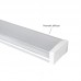 Svetilka LED linijska/viseča 40W 4600lm 4000K LIMEA PRISMATICA bela 1200mm IP44