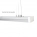 Svetilka LED linijska/viseča 40W 4600lm 4000K LIMEA PRISMATICA bela 1200mm IP44