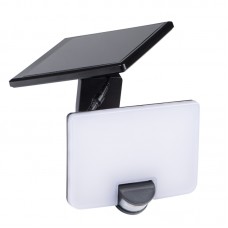 LED solarni reflektor senzorski 8W 800lm FL SOLNAR SLR IP54 črn