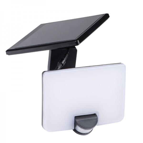 LED solarni reflektor senzorski 8W 800lm FL SOLNAR SLR IP54 črn