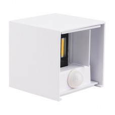 Svetilka za fasade LED PIR 12W 650lm 4000K OPTA L kvadratna bela