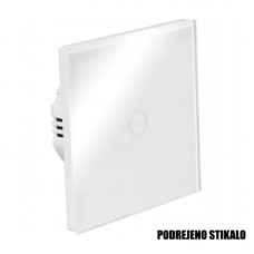 Stikalo na dotik LV 1/1 stopniščno 3-300W (LED 100W) belo