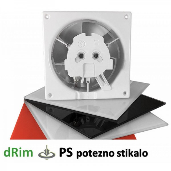 Stenski ventilator OR 100 PS s poteznim stikalom brez pokrovne plošče