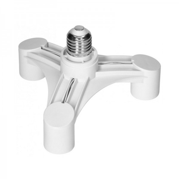 Adapter E27 na 3 x E27 širok