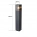 Svetilka stoječa - stebriček LED-Ready DENVER E27 SQ 50cm ČRN RAL 9011 80x80mm