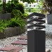 Svetilka stoječa - stebriček LED-Ready MALIBU E27 SQ 60cm ČRN RAL9011 90x90mm