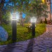 Svetilka stoječa - stebriček LED-Ready MALIBU E27 RO 60cm ČRN RAL9011 Ø108mm