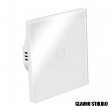 Stikalo na dotik LV 1/2 RF stopniščno 3-300W (LED100W) master belo