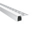 3515 LV alu LED plaster profil SINGLE GK siv brez pokrova