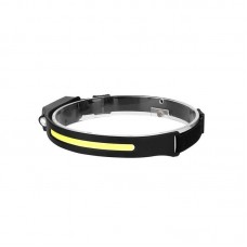 Svetilka LED naglavna 3W COB + 1W senzor AKU