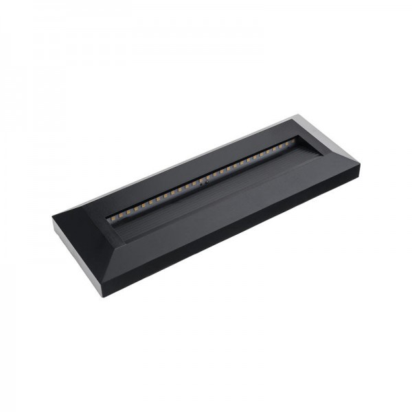 Svetilka nadgradna LEDSTEP PRAVOKOTNA ČRNA 3W 4000K 100LM AC220-240V IP65