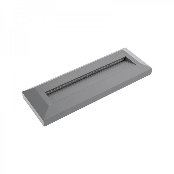 Svetilka nadgradna LEDSTEP PRAVOKOTNA SIVA 3W 4000K 100LM AC220-240V IP65