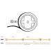 LED trak 50m COB 24V 12W 1060lm 3000K IP20 FD 480 led/m CRI90 10mm/50mm (0,5m=6W/530lm)